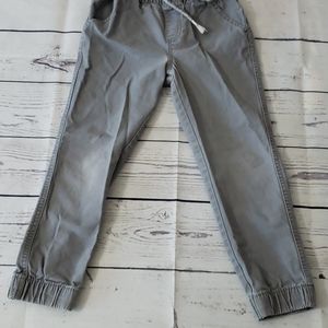 Gray boy's canvas jogger pants sz 6